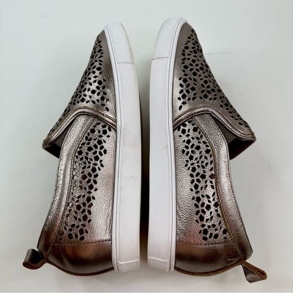 CASLON Eden 2 Perforated Platform Metallic Leather Sneaker Women’s Size 8.5 - Picture 7 of 12